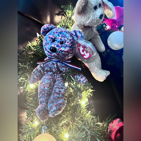 TY BEANIE BABY COLLECTABLE BEARS HOLIDAY LIGHT UP WREATH - Picture 3 of 16